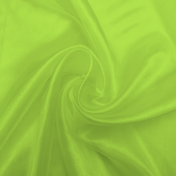 Plain Dyed Organza Lime Green